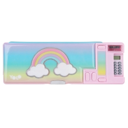 Yolo Κασετίνα Retro Με Κομπιουτεράκι Rainbow 10119