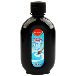Keyroad Ακρυλική Μπογιά 300ml Μαύρη KR972185