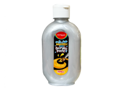Keyroad Ακρυλική Μπογιά 300ml Metallic Ασημί KR972194