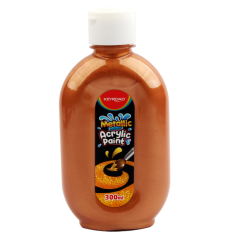 Keyroad Ακρυλική Μπογιά 300ml Metallic Χάλκινη KR972195