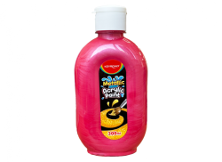 Keyroad Ακρυλική Μπογιά 300ml Metallic Κόκκινη KR972190