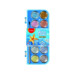 Keyroad Σετ Νερομπογιές Metallic 12χρ Με Πινέλο KR972802