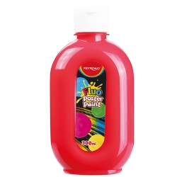 Keyroad Τέμπερα Fluo Poster Paint 300ml Φωσφοριζέ Κόκκινο KR972104