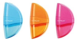 Keyroad Ξύστρα Με Γόμα Orange Τρία Χρώματα KR971137
