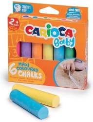 Κιμωλιες Carioca Baby 2+ Maxi Colour 6τεμ 43550