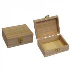 Κουτί Ξύλινο Με Κλείστρο 10x13,5x5,5cm 24183