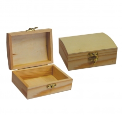 Κουτί Ξύλινο Με Κλείστρο 10x13x5,5cm 24159