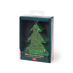 Legami Christmas Mini Letter Light Xmas Tree With Glitter LELI0038