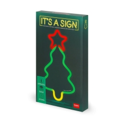 Legami Christmas Neon Effect Led Sign Xmas Tree NEL0001