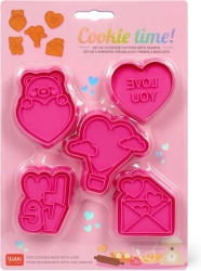 Legami Φόρμες Κουπάτ Σετ 5 Cookie Cutters With Stamps Love VCC0001