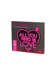 Legami Φωτιστικό Neon Effect LED Lamp It's A Sign All You Need Is Love NEL0005