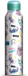 Lilo & Stitch (You're My Fave) Stitch & Angel Slim Metal Drinks Bottle 525ml MDB28004