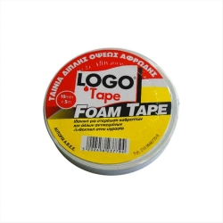Logo Ταινία Διπλής Όψεως Αφρώδης 19mm x 5m