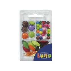 Luna Χάντρες Με Πολύχρωμα Φύλλα 45gr 620234
