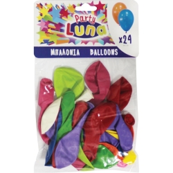 Luna Μπαλόνια 24cm 24τμχ 88902