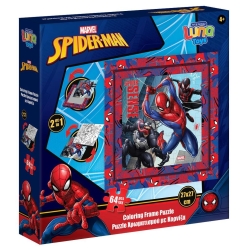 Luna Παζλ Κορνίζα 27x27cm 64τμχ Spiderman 508279
