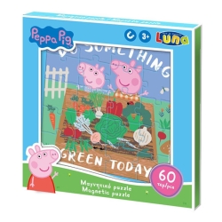 Luna Παζλ Μαγνητικό 18x18x1,3cm 60τμχ Peppa Pig 482667
