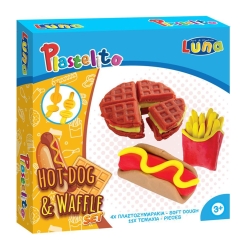 Luna Πλαστοζυμαράκι Hot Dog & Βάφλα Με Εργαλεία 622076