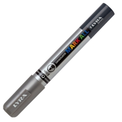 Lyra Μαρκαδόρος Ανεξίτηλος Graduate Mark All 2mm 250 SILVER 006820251