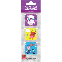 Magnetic Bookmark Modern Owls