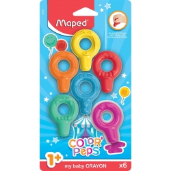 Maped Color' Peps Κηρομπογιές Baby 6χρ 863806