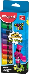 Maped Color' Peps Τέμπερες Σετ Σωληνάριο Super Pigmented 12ml 12χρ 810510