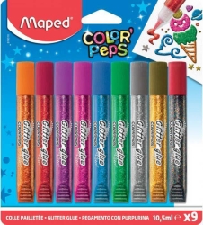 Maped Color'Peps Κόλλα Glitter 10.5ml 9τμχ 813010