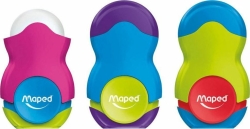 Maped Loopy Ξύστρα Βαρελάκι Μονή Με Γόμα Διάφορα Χρώματα