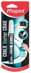 Maped Μαρκαδόρος Λευκός Chalk Marker Craie Υγρής Κιμωλίας 743517