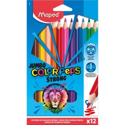 Maped Jumpo Colorpeps Strong Ξυλομπογιές Χοντρές 12χρ 863312
