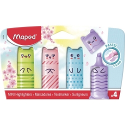 Maped Υπογραμμιστές Mini Pastel X4 743604