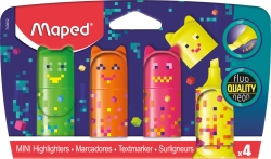 Maped Υπογραμμιστές Mini Pixel Neon Σετ 4 Χρώματα 743602