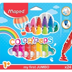 Maped Color'Peps My First Jumbo Μαρκαδόροι Ζωγραφικής Χονδροί σε 24 Χρώματα 846222