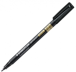 Staedtler Lumocolor Permanent Μαρκαδόρος Ανεξίτηλος Special Fine 0.6mm - Black 319 F-9