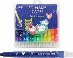 M&G So Many Cats Σετ Κηρομπογιές 12τμχ