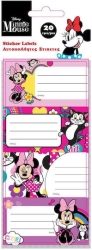 MINNIE Ετικετες Αυτοκόλλητο 20τμχ 5 Φυλλα