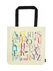 Moses Big Cotton Τσάντα Αγορών Shopper Colour Bag Alphabet M83065
