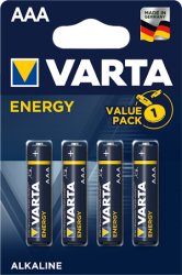 Μπαταρίες Αλκαλικές LR03 Varta Energy ΑΑΑ 1,5V 4τμχ