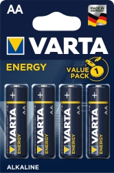 Μπαταρίες Αλκαλικές LR06 Varta Energy ΑΑ 1,5V 4τμχ