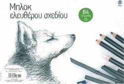 Μπλοκ Σχεδίου Σπιράλ Β4 Νο3 140gsm 12φ