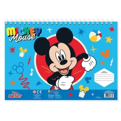 Μπλοκ Ζωγραφικής 23x33cm 40φ Με Αυτοκόλλητα Mickey 564476