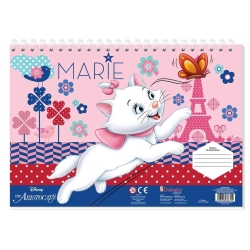 Μπλοκ Ζωγραφικής 23x33cm 40φ Με Αυτοκόλλητα Marie Aristocats 564478