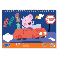 Μπλοκ Ζωγραφικής 23x33cm 40φ Με Αυτοκόλλητα Peppa Pig Beep 482814