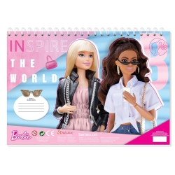 Μπλοκ Ζωγραφικής 23x33cm Με Αυτοκόλλητα Barbie 40φ 570344