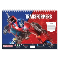 Μπλοκ Ζωγραφικής Με Αυτοκόλλητα 23x33cm Transformers 483213