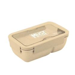 Must Φαγητοδοχείο 950ml Πλαστικό Με Πιρούνι Και Κουτάλι Κίτρινο 585182