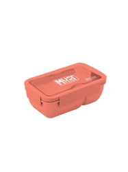 Must Φαγητοδοχείο 950ml Πλαστικό Με Πιρούνι Και Κουτάλι Πορτοκαλί 585182