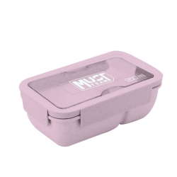 Must Φαγητοδοχείο 950ml Πλαστικό Με Πιρούνι Και Κουτάλι Ροζ 585182