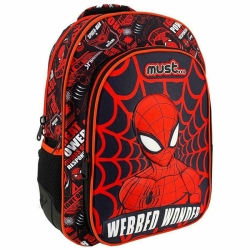 Must Τσάντα Πλάτης 32x18x43 Με 3 Θήκες Spiderman 500990