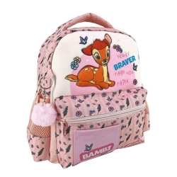 Must Τσάντα Πλάτης Νηπιαγωγείου 27x10x31cm 2 Θήκες 3D Soft Bambi Ροζ 562970